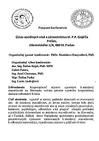 Konference o stdav pi pi,Preov 3. 4. 2014